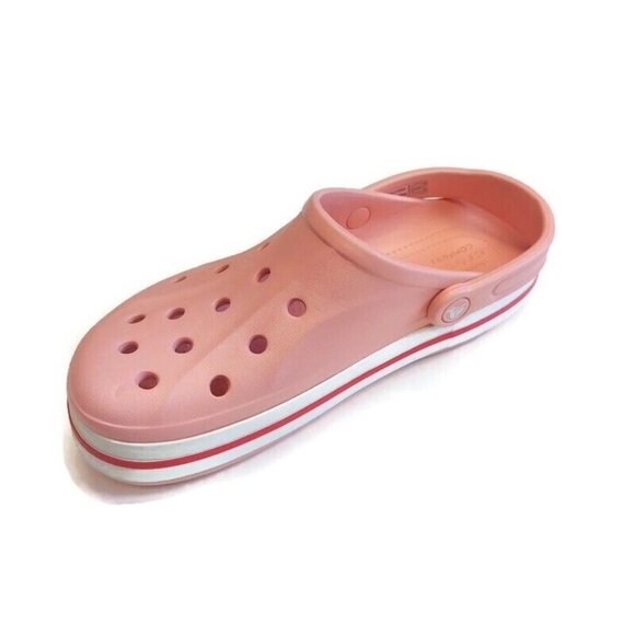 CROCS Mens 9 Womens Size 11 Bayaband Lightweight Slip On Clogs Shoes Petal Pink - Picture 4 of 9